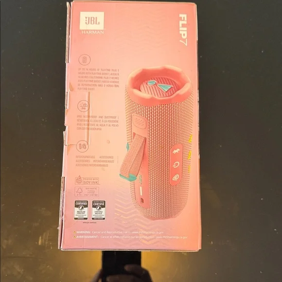 JBL Flip 7 Speaker - Pink - Picture 6 of 7